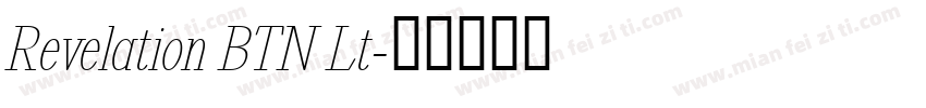 Revelation BTN Lt字体转换